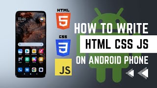 How to Write HTML CSS and JS on Android Phone [upl. by Llerrut]