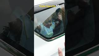 Cute bby hidden in car 👀 see the reaction 😎cutebaby viralshort [upl. by Andra]