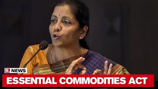 FM Nirmala  Govt To Amend Essential Commodities Act For Farmers [upl. by Bat]