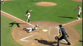 Head first slide in Little League World Series  How is this not an out [upl. by Namlak844]