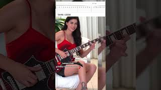 ACDC  Thunderstruck Intro 🎸 Cover amp Tab by Larissa Liveir [upl. by Jonah]