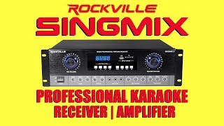 Rockville SingMix Professional Karaoke Bluetooth Amplifier Receiver Demo SingMix 2 amp SingMix 3 [upl. by Hsekar910]