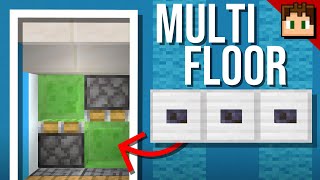 The MULTI FLOOR ELEVATOR Minecraft Bedrock 121 Tutorial [upl. by Sedgewick]