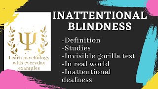 Inattentional blindness  Social Psychology [upl. by Nyram10]