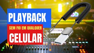 COMO PAREAR CELULAR VIA BLUETOOTH EM MESA DE SOM PLAYBACK ADAPTADOR [upl. by Anele]