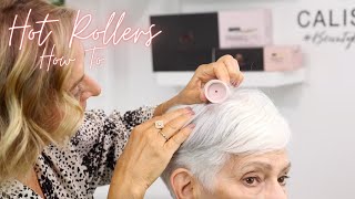 How To Hot Rollers on Short Hair [upl. by Anivlek281]