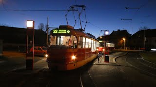 Linka 22  Bílá Hora  Nádraží Hostivař [upl. by Fredenburg]