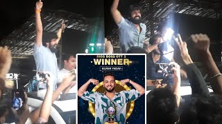 Elvish Yadav Win Bigg Boss OTT S2 Elvish Army Crazy Moment After Elvish Win Bigg Boss OTT2 [upl. by Cima]