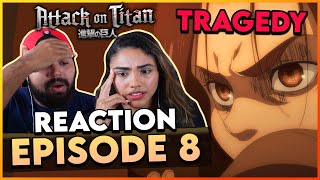 THIS IS A TRAGEDY 💔 Assassins Bullet  Attack on Titan Season 4 Episode 8 Reaction and Review [upl. by Leund]