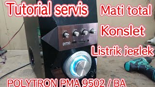 speaker polytron PMA 9502 mati total [upl. by Aigneis221]