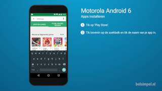 Tips amp Tricks  Motorola smartphone Apps installeren Android 6 [upl. by Romaine205]