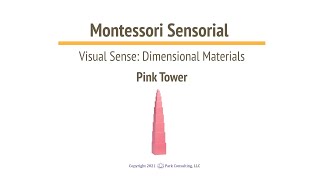 Montessori Sensorial 0203 Pink Tower  A [upl. by Gresham]