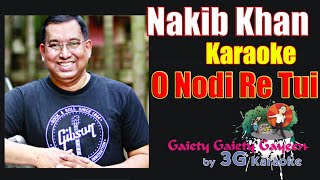 O Nodi Re Tui Jash Kothay  Renesa  ও নদীরে তুই  Nakib Khan  Bangla Karaoke With Rolling Lyric [upl. by Noryak]