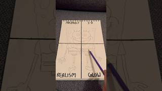 Abstract VS 3d VS realism VS glow wait for part 2 to see me do realism and abstract drawing [upl. by Nydnarb]