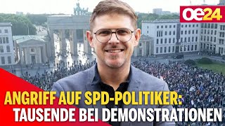 Angriff auf SPDPolitiker Tausende bei Demonstrationen [upl. by Enelec]