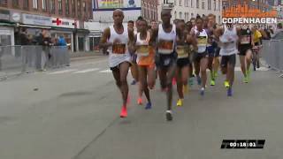 WORLD RECORD Copenhagen Half Marathon 2019  Full race [upl. by Dannica]