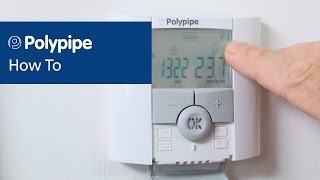 Programming Polypipe Thermostats  Polypipe Underfloor Heating [upl. by Giltzow875]