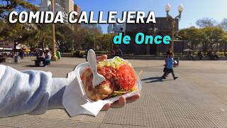 COMIDA CALLEJERA BARATA en ONCE  📍Buenos Aires Argentina [upl. by Warthman]