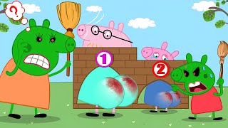 Zombie Apocalypse Zombies Appear At The City Please Back Peppa  Peppa Pig Funny Animation [upl. by Rasia675]