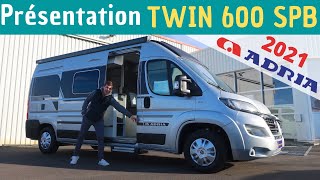 Présentation du TWIN SUPRÊME 600 SPB ADRIA quotModèle 2021quot Instant CampingCar [upl. by Hyacintha636]