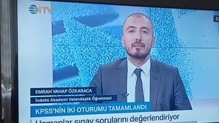 Emrah Vahap Özkaraca  NTV Doğru Tercih KPSS 2023 Değerlendirmesi [upl. by Ocker988]