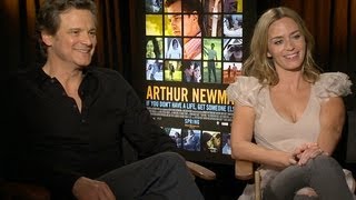 Colin Firth and Emily Blunt Reveal The Secret To Shooting Love Scenes on quotArthur Newmanquot [upl. by Eetsirhc]