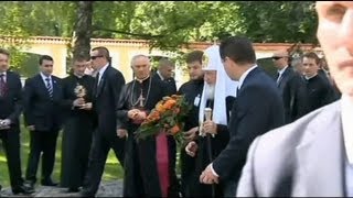 Le patriarche russe visite la plus grande église orthodoxe de Pologne [upl. by Elroy]