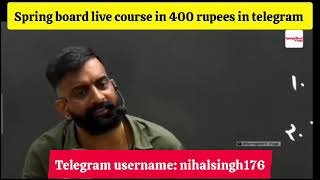 springboard course in 400 rupees  Ras ka course 400 me  rajveersirspringboard sba rpsc raspre [upl. by Cosimo]