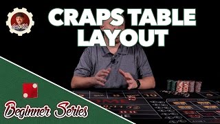 The Craps Table Layout  How to Play Craps Pt 2 [upl. by Neik]