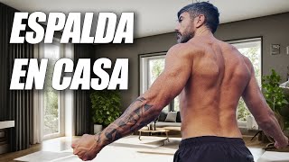 4 OPCIONES PARA ENTRENAR ESPALDA EN CASA SIN MATERIAL [upl. by Nimar405]