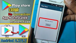 How To Fix Google play store Error No Connection  play store server error  Android 424344 [upl. by Noirb]