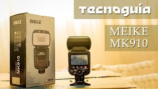 Meike MK910 Speedlight  Unboxing review y demo en español [upl. by Lucania]