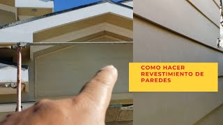 Como hacer revestimiento de pared exterior [upl. by Letha]