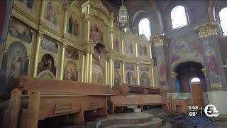 Devastation inside Saint Theodosius Archbishop vows the church will remain a beacon of light [upl. by Aserej]