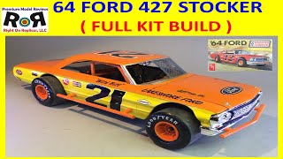 1964 Ford Modified Stocker 125 Scale AMT 1383 Full Kit Build amp Review [upl. by Magdalene]