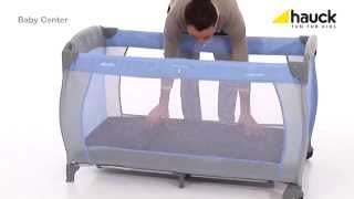 Hauck Baby Center Travel Cot  How To Fold and Build  BabySecurity [upl. by Morgun170]