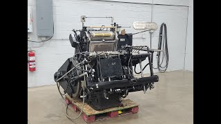 Heidelberg Letterpress 13 x 18 Windmill Platen Press [upl. by Chrisse280]