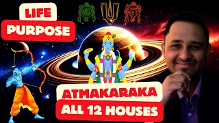 ATMAKARAKA in all the 12 Houses of a Horoscope  Unlocking Your Souls Path atmakaraka [upl. by Ahsiet]