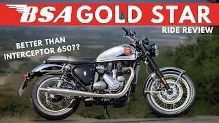 BSA Gold Star 650  Ride Review  Walkaround Specs Price  Better than Interceptor 650 bsa [upl. by Reinnej]