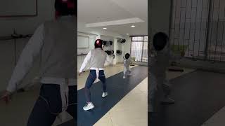 Entrenamiento combate de esgrima con el Maestro Japanese Daiki fencing florete esgrima foil [upl. by Omocaig]