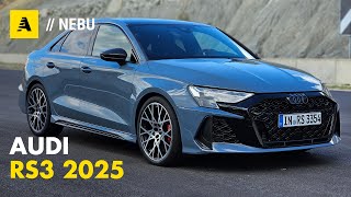 Nuova Audi RS3 2025  Va forte Tanto Da 66000 euro ENG audio [upl. by Lebasiairam]