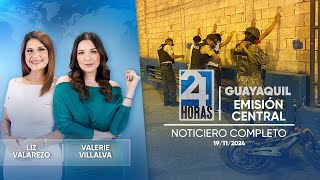 Noticiero de Guayaquil Emisión Central 19112024 [upl. by Aisnetroh271]