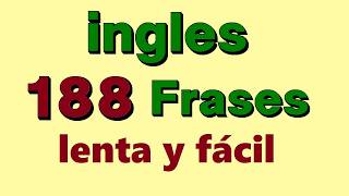 ¡✅ 188 Super frases en ingles ¡Aprender clases de ingles para principiantes [upl. by Aleacim]