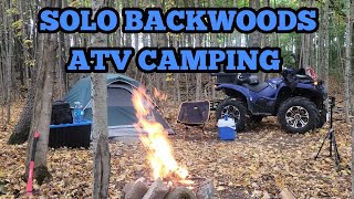 Backwoods Solo ATV Camping [upl. by Berey656]