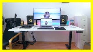 Elektrischer Schreibtisch Ergotopia Desktopia Pro Review [upl. by Volin]