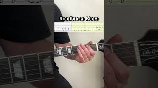 Roadhouse Blues Guitar  Tabs guitartabs guitartutorial guitarcover [upl. by Margetts934]