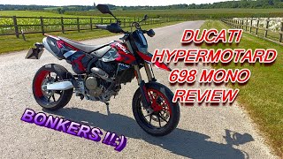 ★ 2024 DUCATI HYPERMOTARD 698 MONO REVIEW ★ [upl. by Anoynek]