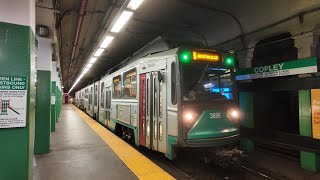 Boston MBTA Subway Ride from Wonderland to Copley  July 2024 [upl. by Timothy653]