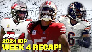 IDP Recap Week 4 More Injures amp More Waiver Wire Targets  PFF Fantasy Podcast [upl. by Akcirehs]