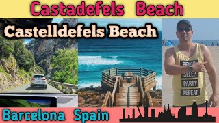 Castelldefels beach 2019  Platja de castelldefels  Playa de Castelldefels [upl. by Corrinne432]